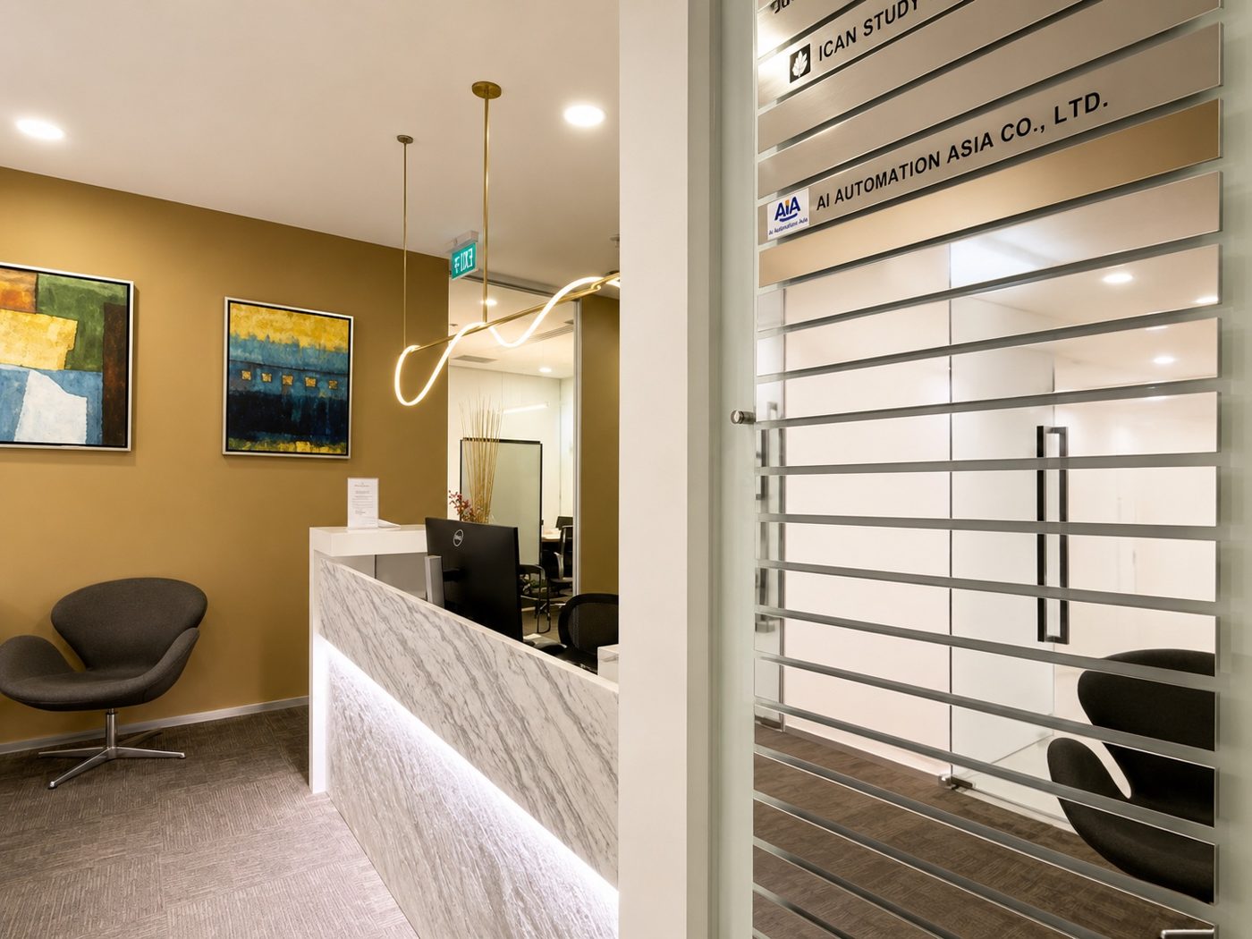 Office entrance at Gaysorn Building, Ploenchit